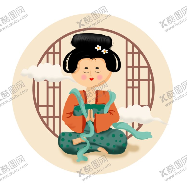 编号：90671209191431599618【酷图网】源文件下载-卡通侍女图