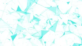 科技感三角面点线素材背景