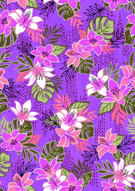 花朵虚线