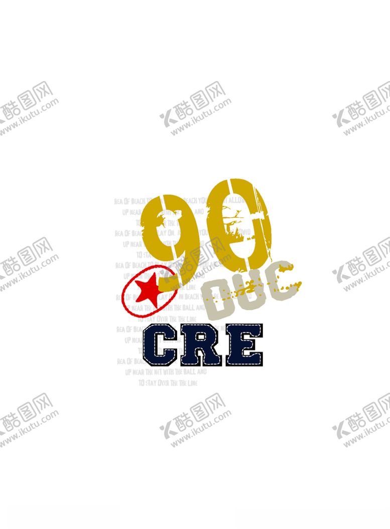 编号：94633305111349363841【酷图网】源文件下载-字母印花