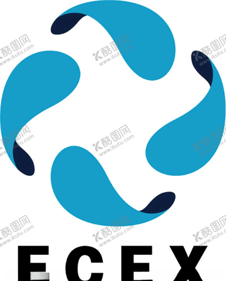 编号：25027809250308242698【酷图网】源文件下载-可循环logo字母蓝色渐变