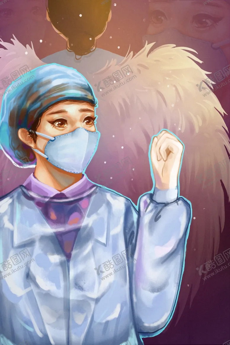 编号：96028306251616039796【酷图网】源文件下载-护士节插画