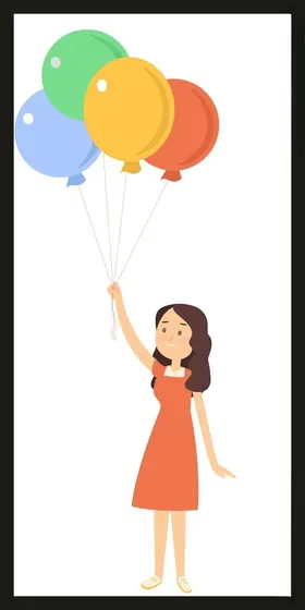 手绘卡通女孩动画动画