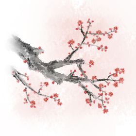 中国风水墨梅