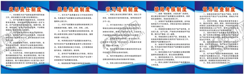 编号：61691802010236134191【酷图网】源文件下载-公司制度展板条例蓝色