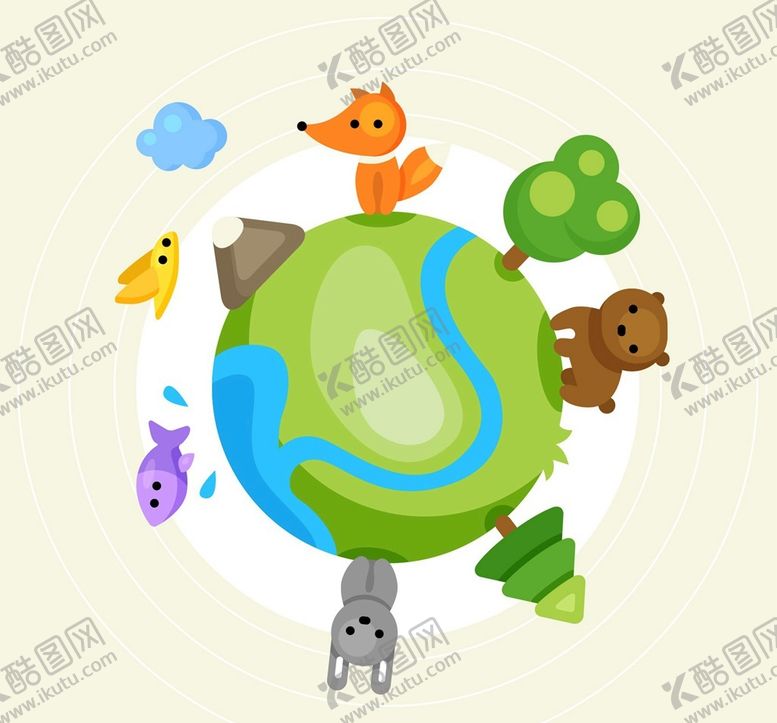 编号：38295710012309595816【酷图网】源文件下载-世界各地可爱动物