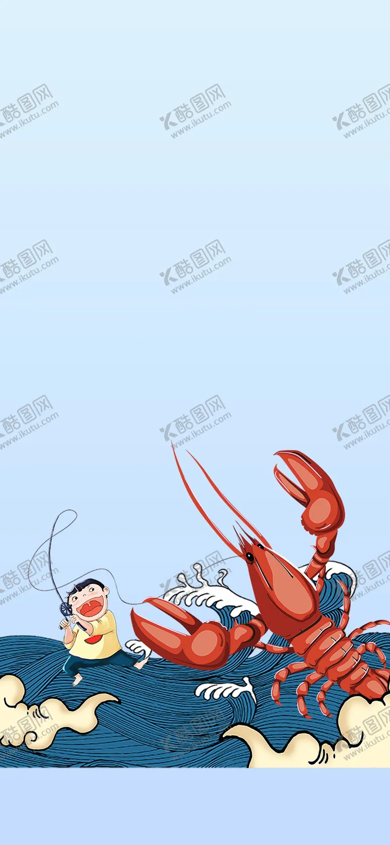 编号：39526110311959517163【酷图网】源文件下载-钓龙虾