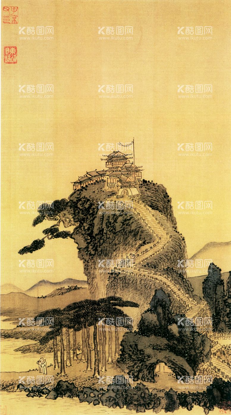 编号：56606410220037207853【酷图网】源文件下载-山水画背景