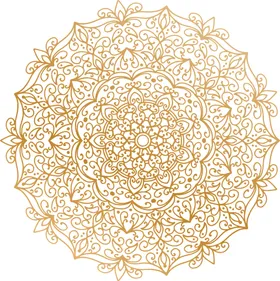 金色复古花纹透明底免抠图案样式png杂欧式背景