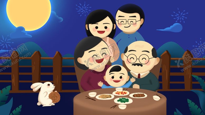 编号：89127707021320408407【酷图网】源文件下载-中秋节插画
