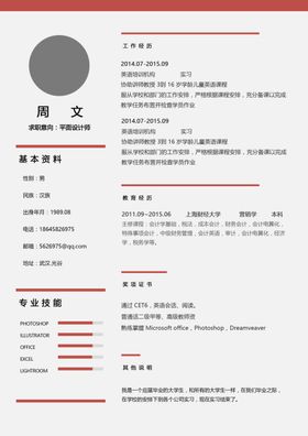 简历模板求职应聘速职报告