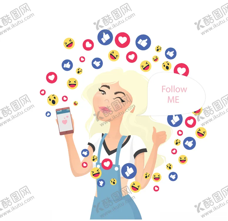 编号：38374404171715173481【酷图网】源文件下载-手机社交网络主播