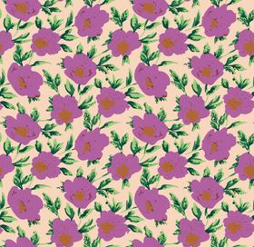 蓝白花卉图案纹理背景