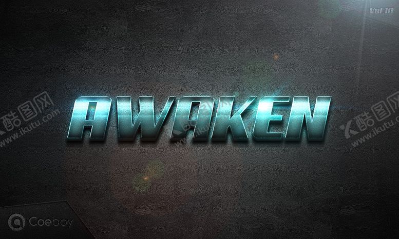 编号：56579410061348127794【酷图网】源文件下载-特级质感金属特效字