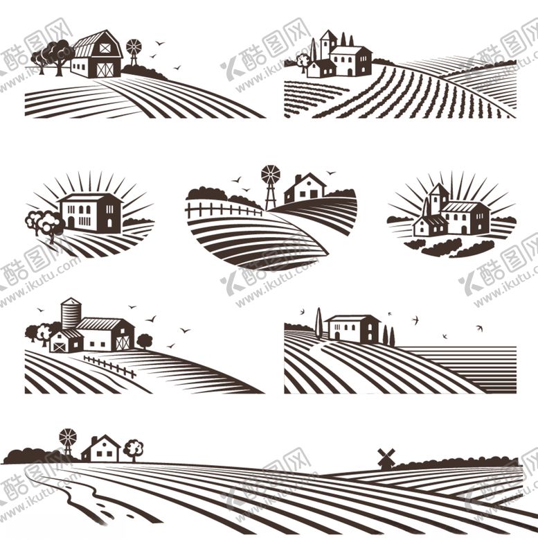 编号：95753109231604211462【酷图网】源文件下载-手绘田园