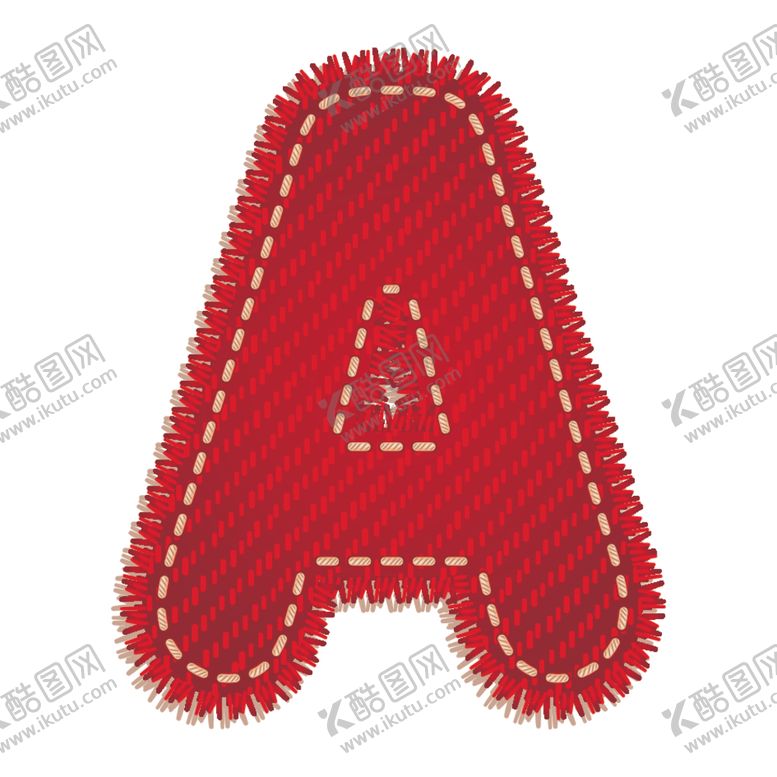 编号：48762310032055375894【酷图网】源文件下载-英文字母A设计艺术字创意牛仔