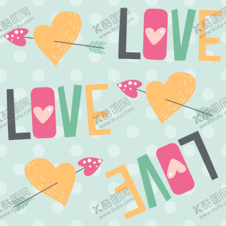 编号：17947210100148294883【酷图网】源文件下载-温馨浪漫卡通背景图案