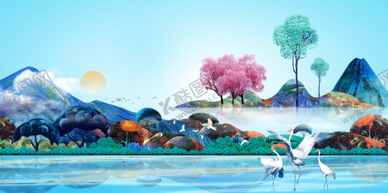 编号：53384709262251182021【酷图网】源文件下载-山水画