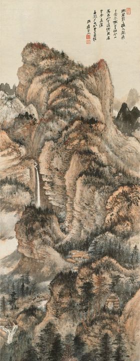 张大千山水画