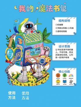 创意机器人插画设计