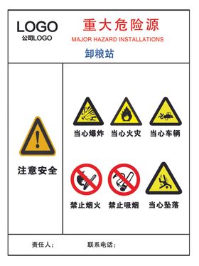 重大危险源标识卸粮站