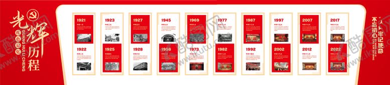 编号：16677508021051068878【酷图网】源文件下载-党的光辉历程