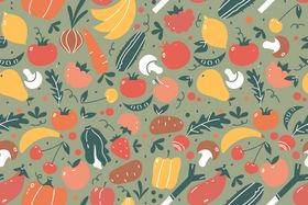 蔬菜图案背景