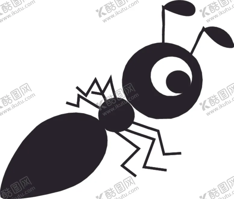 编号：79562902170641232430【酷图网】源文件下载-卡通小动物蚂蚁插画装饰元素