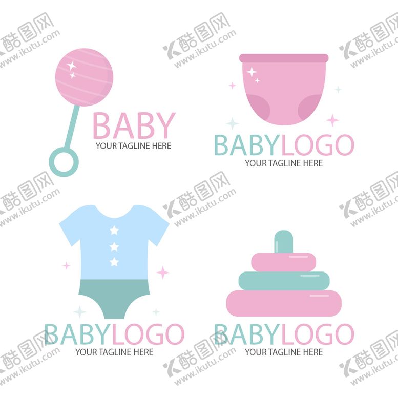 编号：78694510030756392301【酷图网】源文件下载-婴儿logo