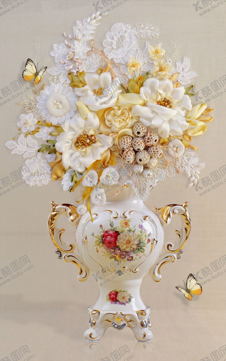 编号：72290709230129575193【酷图网】源文件下载-花卉装饰画