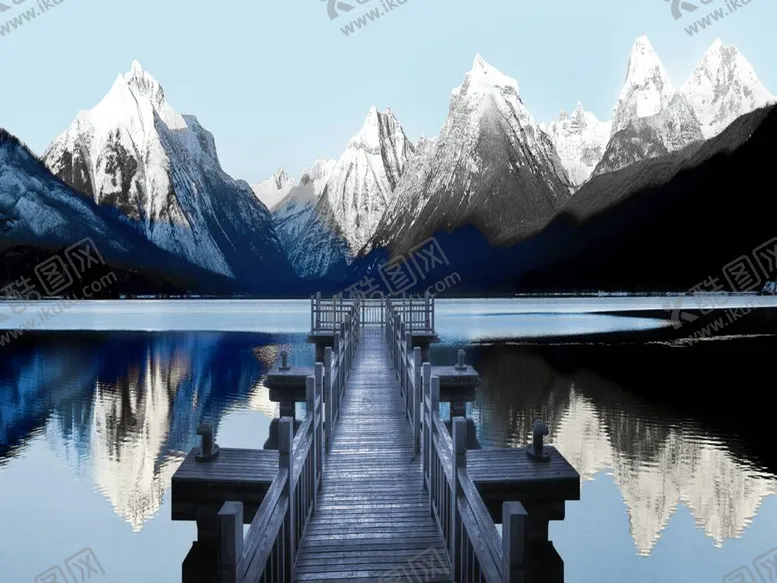 编号：46685512020109173268【酷图网】源文件下载-装饰画新中式山水画