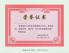 荣誉证书278mmx200m