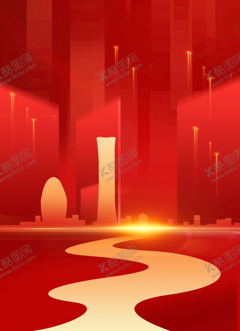编号：47284112132206007117【酷图网】源文件下载-红色地产年会晚会背景展板