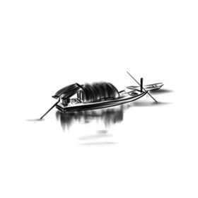 水墨海报素材毛笔画素材墨迹