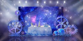 蓝色星空迎宾效果图