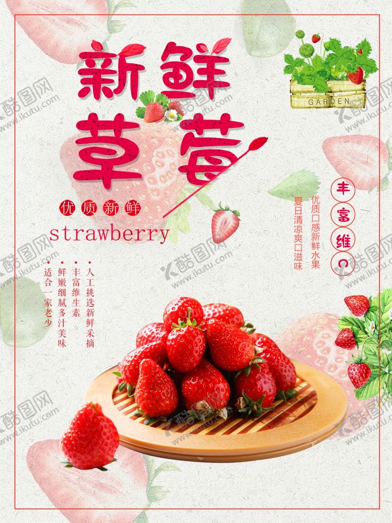 编号：97917310041659165420【酷图网】源文件下载-新鲜草莓