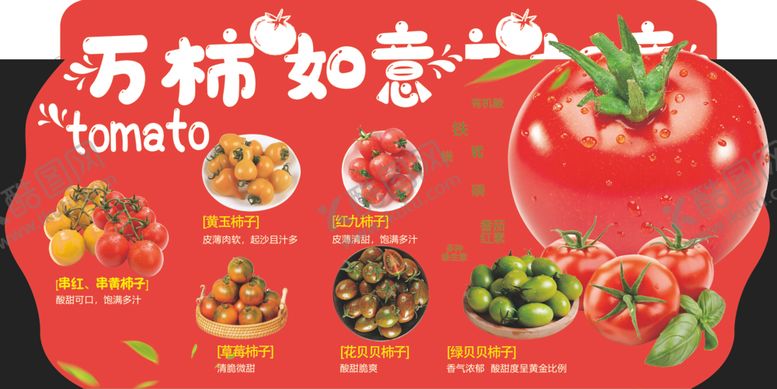 编号：57585701042150318011【酷图网】源文件下载-西红柿万柿如意柿子双面异形吊牌