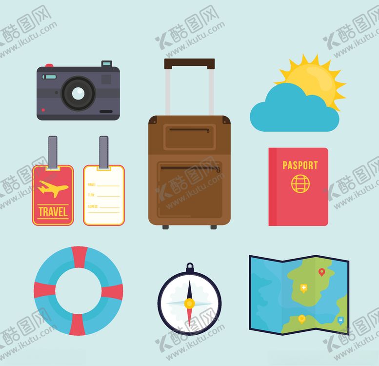 编号：25300709230859093501【酷图网】源文件下载-旅行元素