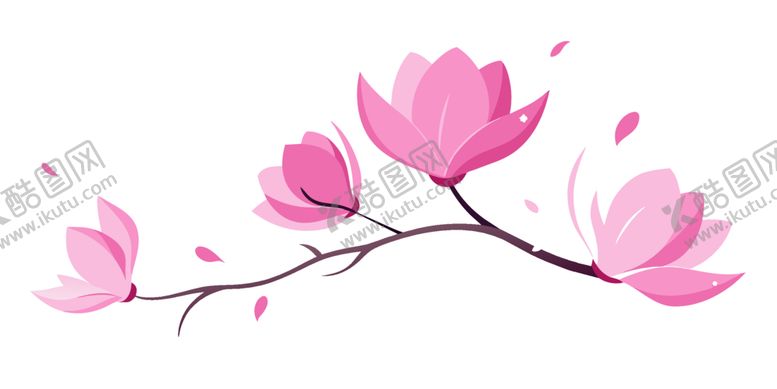 编号：61454201121602443259【酷图网】源文件下载-一支玉兰花花枝