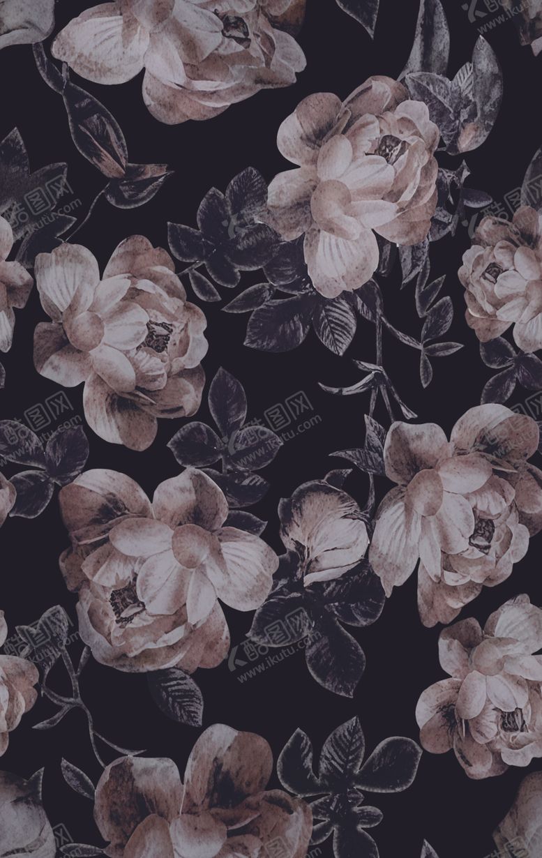 编号：48287304091603117813【酷图网】源文件下载-复古风花卉图案布料