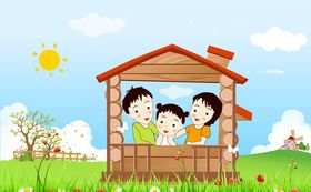 清明踏青亲子出游海报