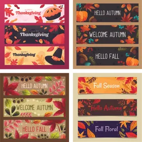 秋季枫叶主题背景板