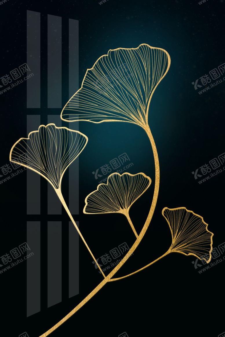 编号：56911709231509377415【酷图网】源文件下载-国风复古墙贴墙画壁画背景素材