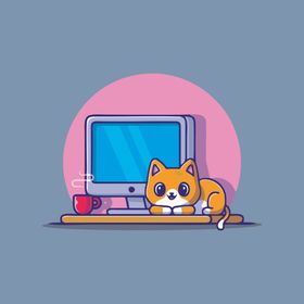 可爱小猫矢量卡通插画幼儿园装饰黑板墙专栏班级文化墙手抄报