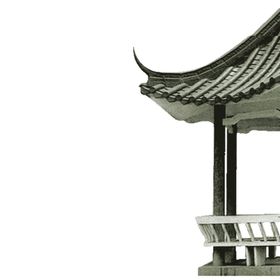 龙柱屋檐凉亭免抠PNG图片