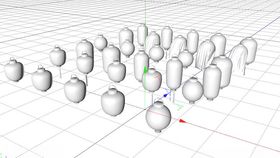 C4D模型灯笼