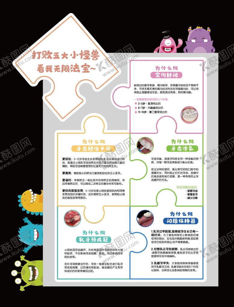 编号：13987409012303142733【酷图网】源文件下载-儿童口腔科普毛毡墙文化墙软装