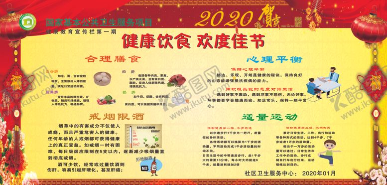 编号：33380309181529322282【酷图网】源文件下载-春节健康教育宣传栏展板