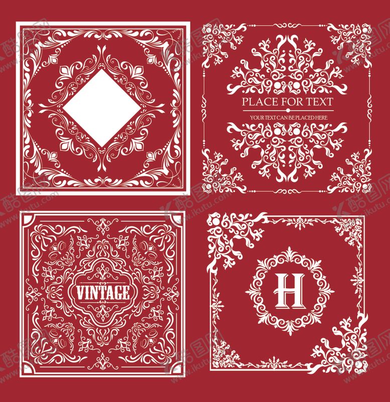 编号：58348611250129594090【酷图网】源文件下载-复古花纹图案