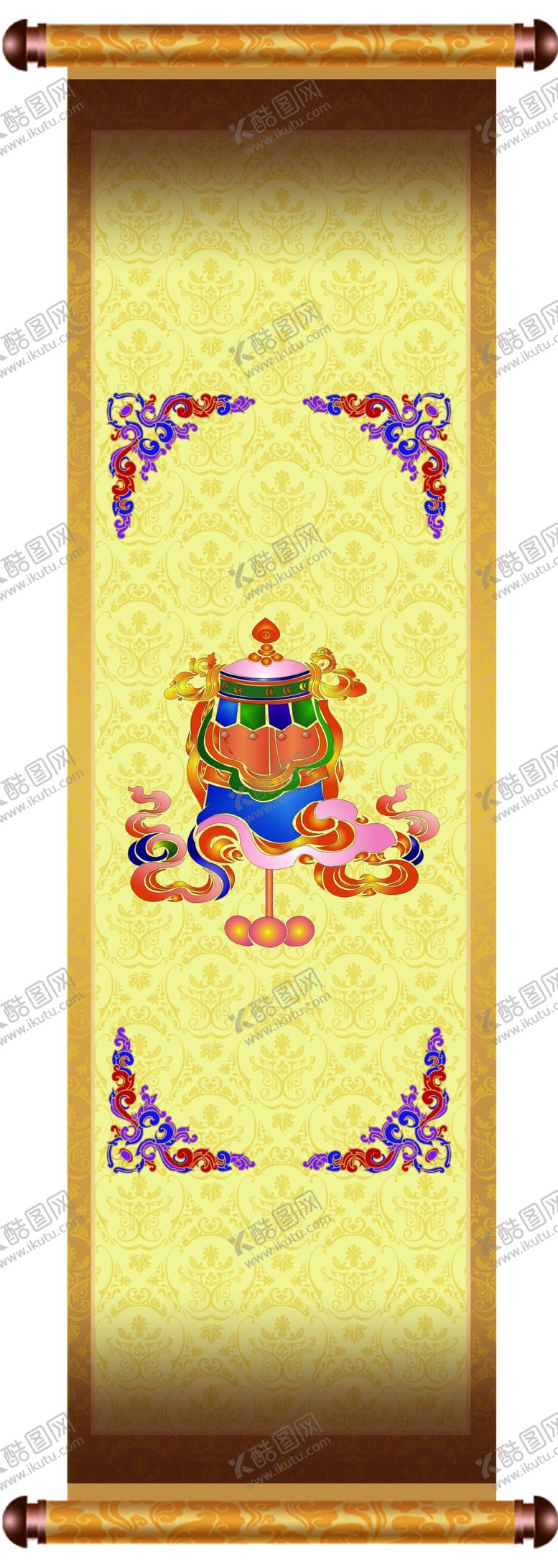 编号：45678109270809388059【酷图网】源文件下载-藏式吉祥八宝